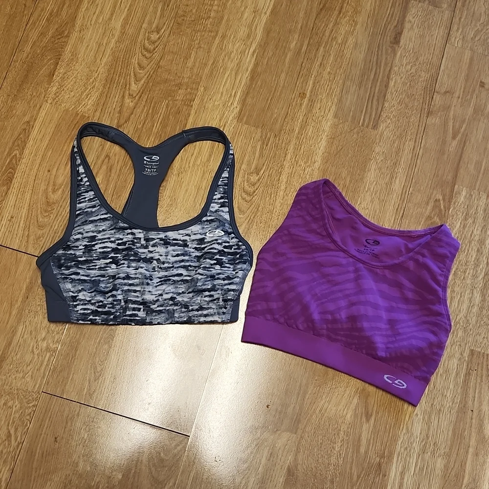 Lot of 2 Champion XS sports bras.